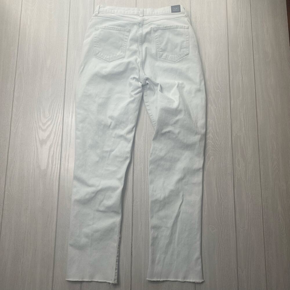 Current Elliott Women's Light Blue Distressed Busted Knee Straight Jeans Size 29 - Picture 2 of 13